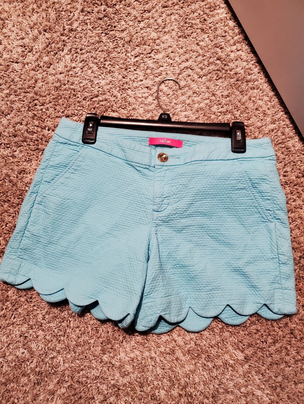 Lilly Pulitzer 5" Buttercup Scallop Hem Women's Shorts Sz 8 - Picture 6 of 7